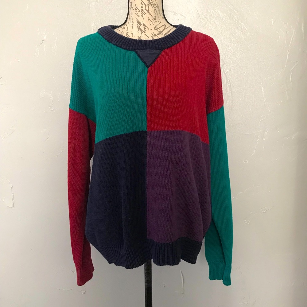 Vintage Michael Gerald Colorblock Sweater